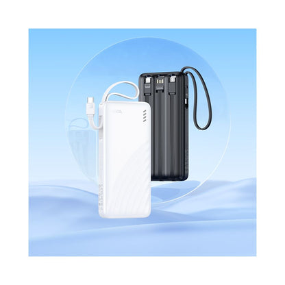 Vanjska baterija HOCO J146, 10000mAh, 10W, 1 x Lightning - 1 x microUSB - 1 x USB-A - 1 x USB-C, Crna