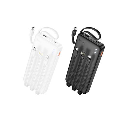 Vanjska baterija HOCO J146, 10000mAh, 10W, 1 x Lightning - 1 x microUSB - 1 x USB-A - 1 x USB-C, Crna