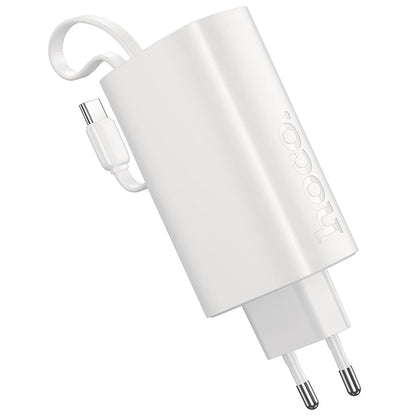 Vanjska baterija HOCO J148 2u1, 5000 mAh, 20 W, PD, 2 x USB-C, bijela