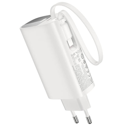Vanjska baterija HOCO J148 2u1, 5000 mAh, 20 W, PD, 2 x USB-C, bijela