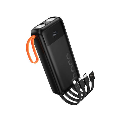 Vanjska baterija HOCO J151A, 20000mAh, 10W, 1 x Lightning - 1 x microUSB - 1 x USB-A - 1 x USB-C, Crna