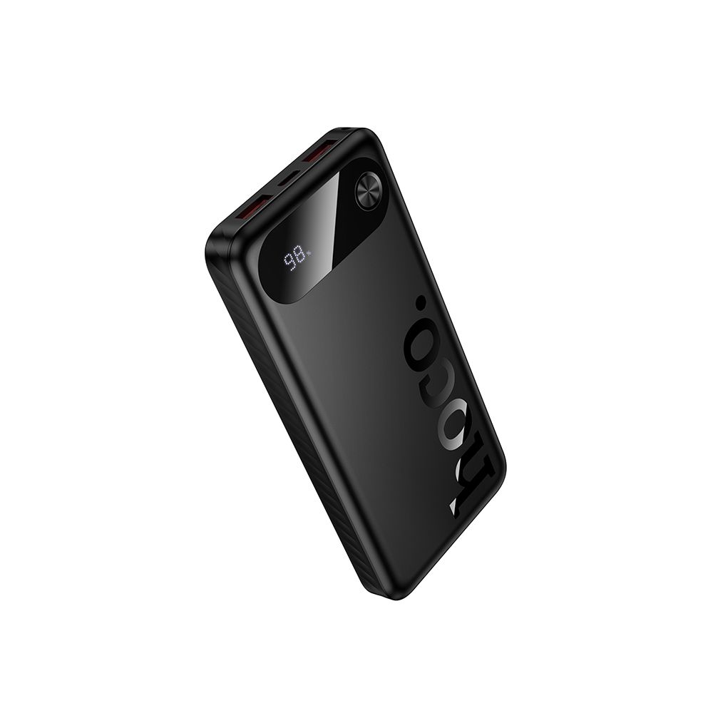 Vanjska baterija HOCO J154, 10000mAh, 22.5W, QC + PD, 1 x USB-C - 2 x USB-A, Crna