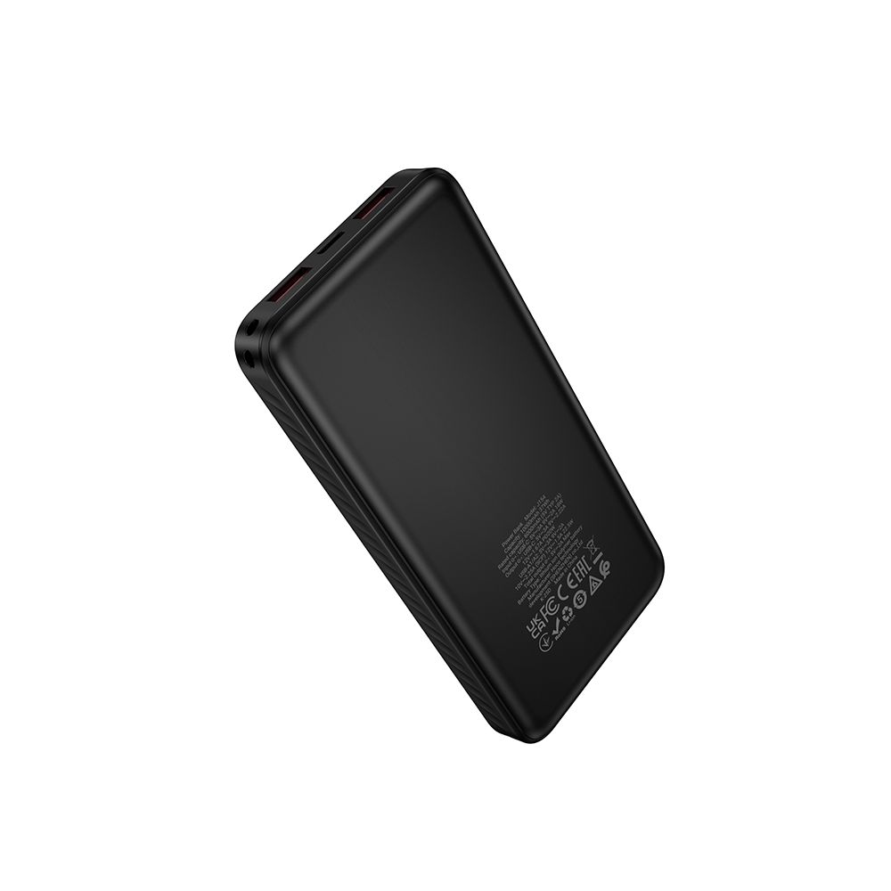 Vanjska baterija HOCO J154, 10000mAh, 22.5W, QC + PD, 1 x USB-C - 2 x USB-A, Crna