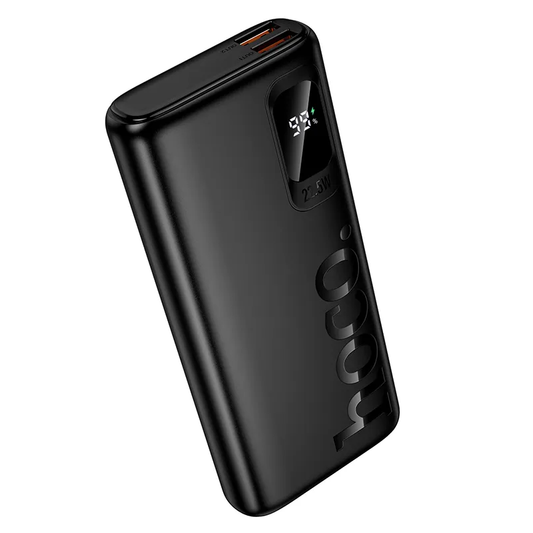 Vanjska baterija HOCO J158 Pro, 10000mAh, 22.5W, QC + PD, 1 x USB-C - 2 x USB-A, Crna