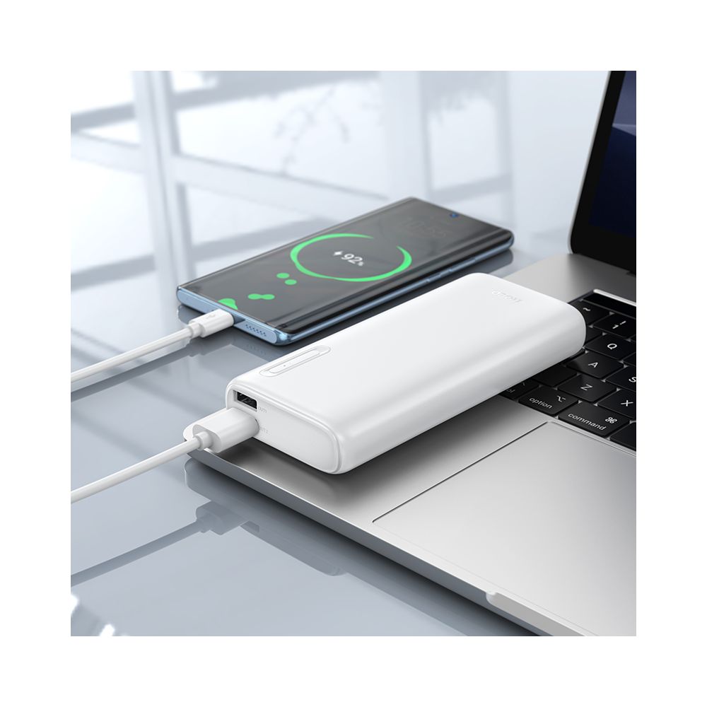 Vanjska baterija HOCO J158A, 10000mAh, 10W, 2 x USB-A, Bijela