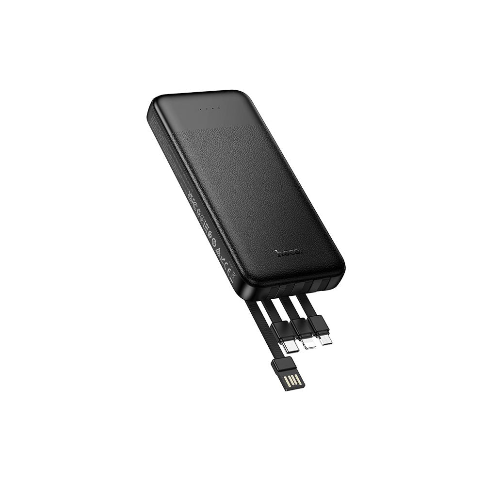 Vanjska baterija HOCO J163, 10000mAh, 10W, 1 x Lightning - 1 x microUSB - 2 x USB-A - 1 x USB-C, Crna