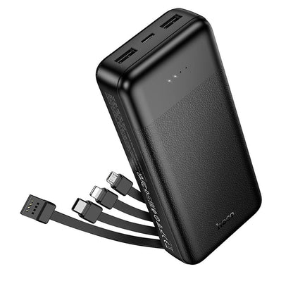 Prijenosna baterija HOCO J163A, 20000 mAh, 10 W, 1 x Lightning - 1 x microUSB - 1 x USB-C - 2 x USB-A, crna