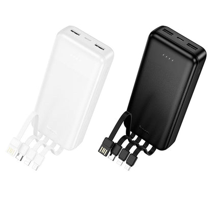 Prijenosna baterija HOCO J163A, 20000 mAh, 10 W, 1 x Lightning - 1 x microUSB - 1 x USB-C - 2 x USB-A, crna