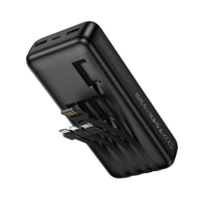 Prijenosna baterija HOCO J163A, 20000 mAh, 10 W, 1 x Lightning - 1 x microUSB - 1 x USB-C - 2 x USB-A, crna