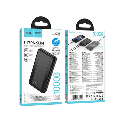 Vanjska baterija HOCO J165A, 10000mAh, 10W, 2 x USB-A, Crna