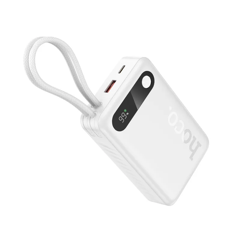 Vanjska baterija HOCO J171A, 20000mAh, 22.5W, QC + PD, 1 x Lightning - 1 x USB-A - 2 x USB-C, Bijela