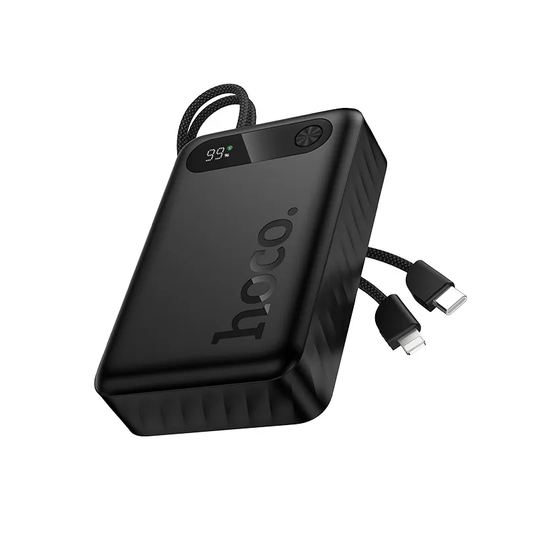 Vanjska baterija HOCO J171A, 20000mAh, 22.5W, QC + PD, 1 x Lightning - 1 x USB-A - 2 x USB-C, Crna