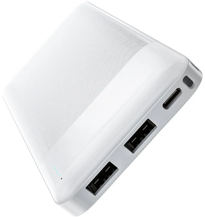 Vanjska baterija HOCO J72, 10000mAh, 10W, 2 x USB-A, Bijela