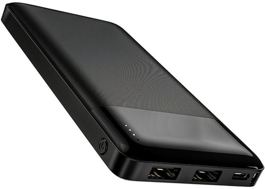 Vanjska baterija HOCO J72, 10000mAh, 10W, 2 x USB-A, Crna
