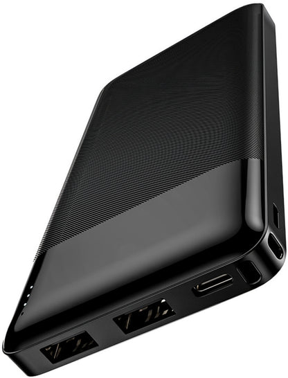 Vanjska baterija HOCO J72, 10000mAh, 10W, 2 x USB-A, Crna