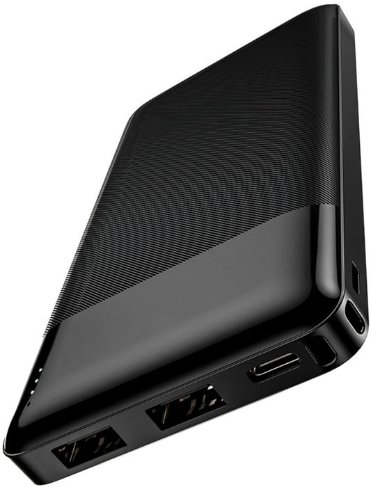 Vanjska baterija HOCO J72, 10000mAh, 10W, 2 x USB-A, Crna