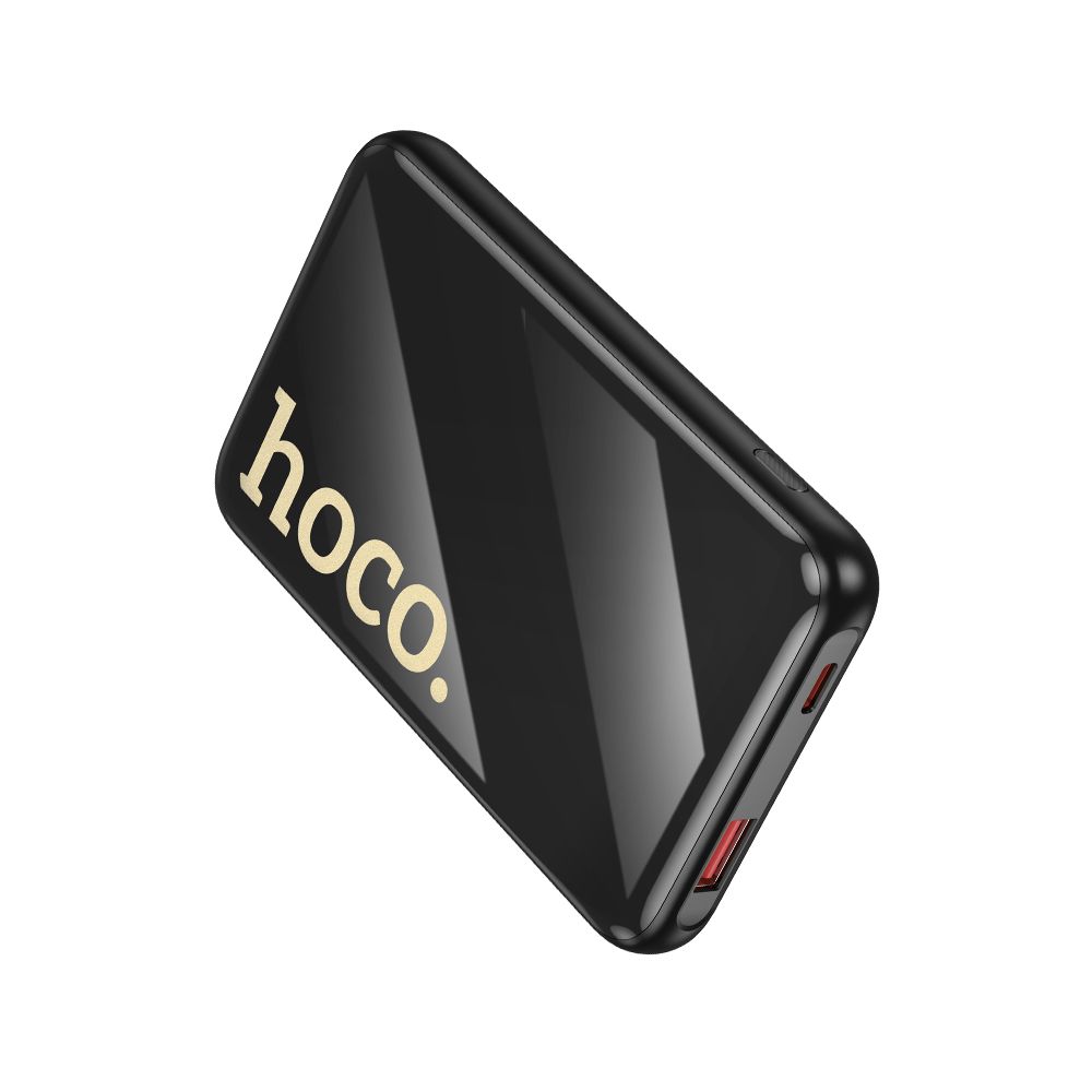 Vanjska baterija HOCO Q37, 10000mAh, 22.5W, QC + PD, 1 x Lightning - 1 x USB-A - 2 x USB-C, Crna