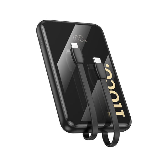 Vanjska baterija HOCO Q37, 10000mAh, 22.5W, QC + PD, 1 x Lightning - 1 x USB-A - 2 x USB-C, Crna