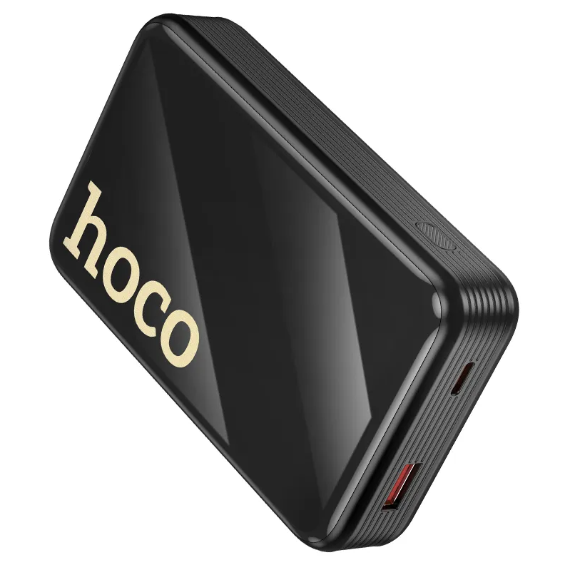 Vanjska baterija HOCO Q37A, 20000mAh, 22.5W, QC + PD, 1 x Lightning - 1 x USB-A - 2 x USB-C, Crna