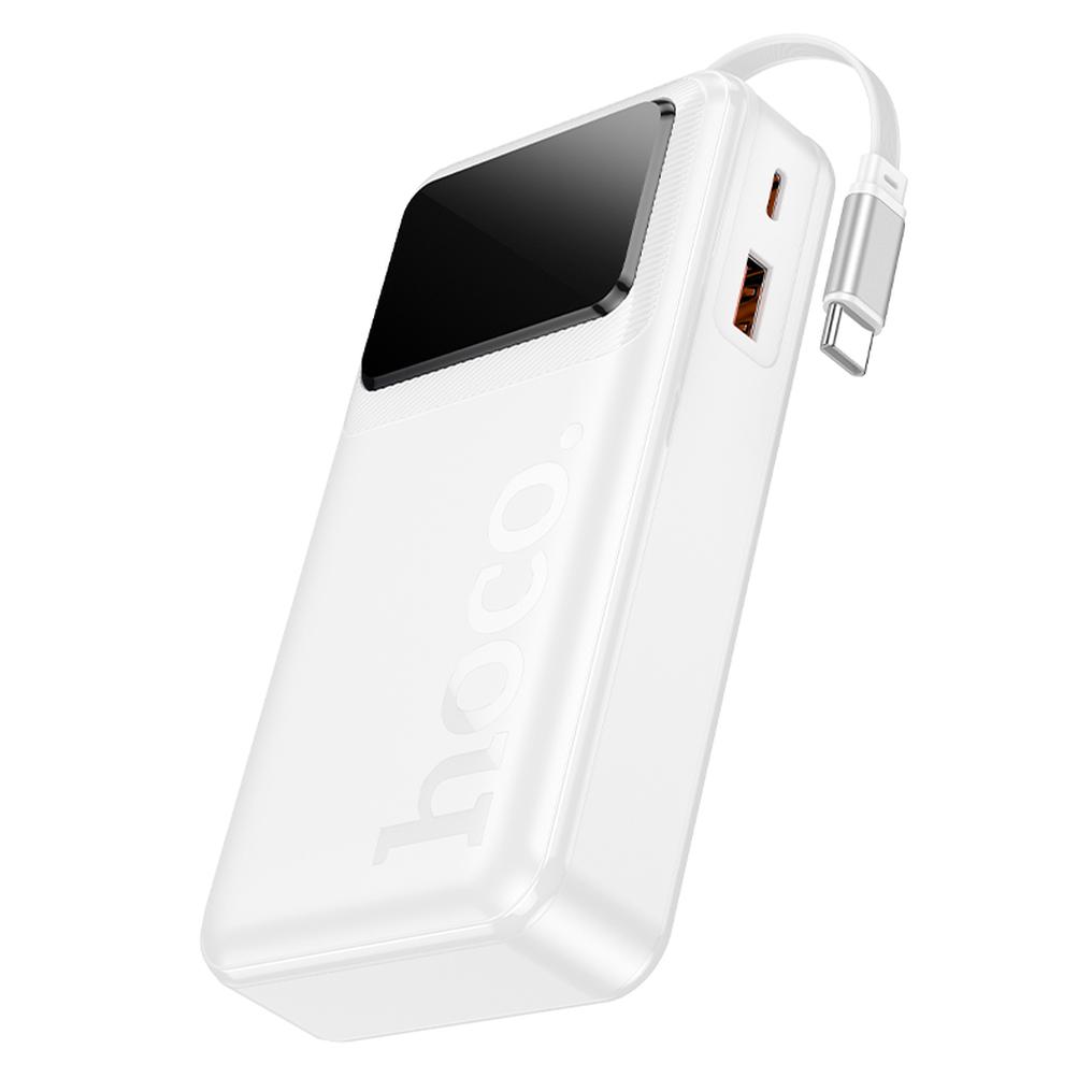 Vanjska baterija HOCO Q41, 20000 mAh, 22,5 W, QC + PD, 1 x USB-A - 2 x USB-C, bijela