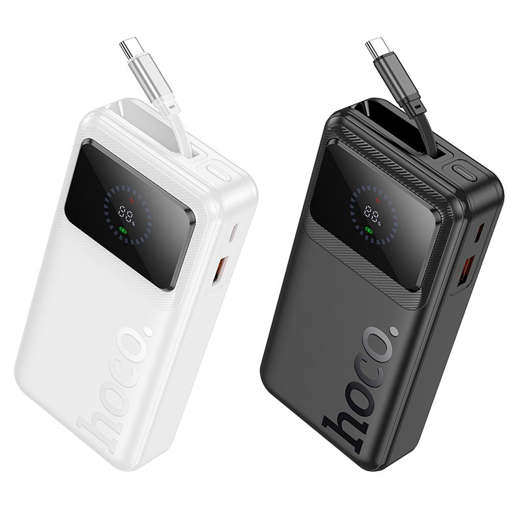 Vanjska baterija HOCO Q41, 20000 mAh, 22,5 W, QC + PD, 1 x USB-A - 2 x USB-C, bijela