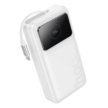 Vanjska baterija HOCO Q41, 20000 mAh, 22,5 W, QC + PD, 1 x USB-A - 2 x USB-C, bijela