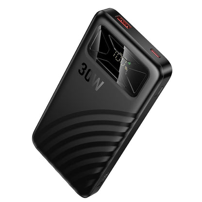 Vanjska baterija HOCO Q42, 10000 mAh, 30 W, QC + PD, 1 x USB-A - 1 x USB-C, crna