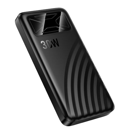 Vanjska baterija HOCO Q42, 10000 mAh, 30 W, QC + PD, 1 x USB-A - 1 x USB-C, crna