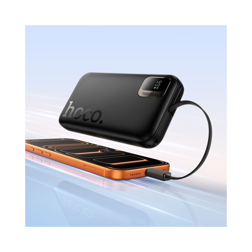 Vanjska baterija HOCO Q51, 10000mAh, 20W, PD, 2 x USB-C, Crna