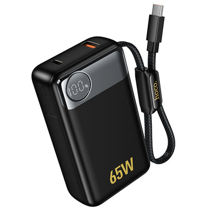 Vanjska baterija HOCO Q53, 12000mAh, 65W, QC + PD, 1 x USB-A - 2 x USB-C, Crna