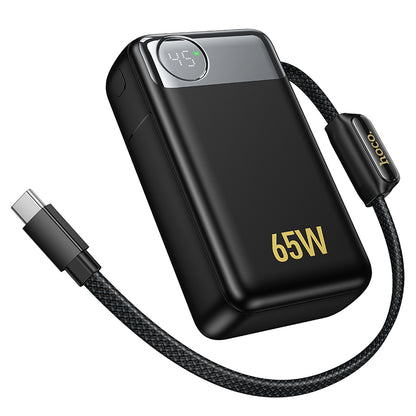 Vanjska baterija HOCO Q53, 12000mAh, 65W, QC + PD, 1 x USB-A - 2 x USB-C, Crna