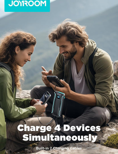 Vanjska baterija Joyroom JR-L017, 10000mAh, 22.5W, QC + PD, 1 x Lightning - 1 x USB-A - 2 x USB-C, Crna