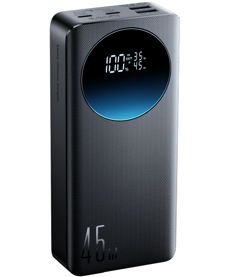 Vanjska baterija Joyroom JR-PBF02 Pro, 20000mAh, 45W, QC + PD, 2 x USB-A - 2 x USB-C, Crna