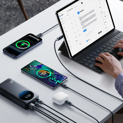 Vanjska baterija Joyroom JR-PBF02 Pro, 20000mAh, 45W, QC + PD, 2 x USB-A - 2 x USB-C, Crna