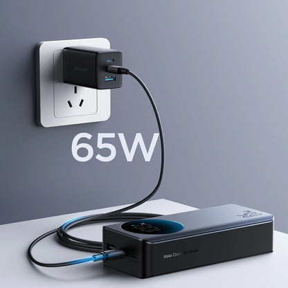 Vanjska baterija Joyroom JR-PBF05, 30000mAh, 65W, QC + PD, 1 x USB-A - 2 x USB-C, Crna