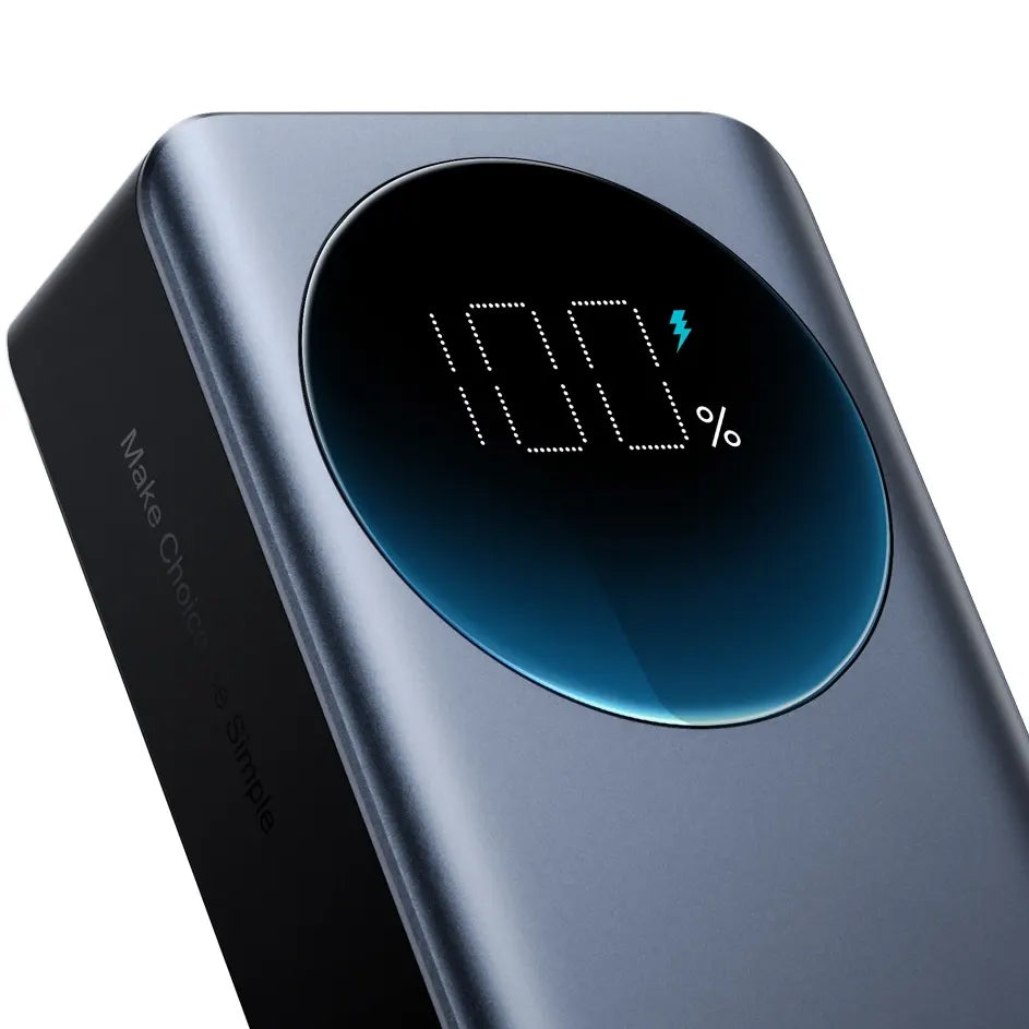 Vanjska baterija Joyroom JR-PBF05, 30000mAh, 65W, QC + PD, 1 x USB-A - 2 x USB-C, Crna