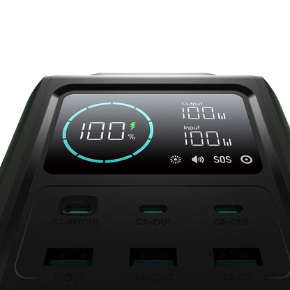 Vanjska baterija Joyroom JR-PBF10, 75000mAh, 100W, QC + PD, 3 x USB-A - 3 x USB-C, Zelena