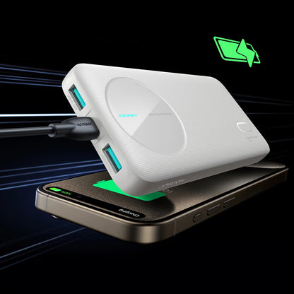 Vanjska baterija Joyroom JR-PBF12, 10000mAh, 12W, 1 x USB-C - 2 x USB-A, Bijela