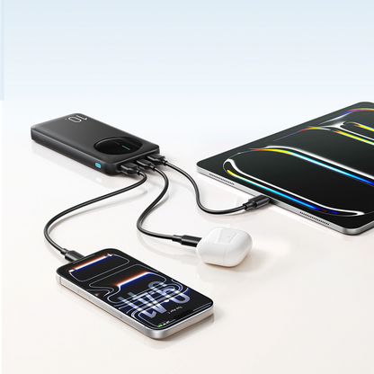 Vanjska baterija Joyroom JR-PBF12 Pro, 10000mAh, 22.5W, QC + PD, 1 x USB-C - 2 x USB-A, Crna