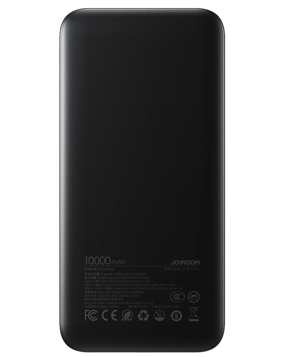 Vanjska baterija Joyroom JR-PBF12 Pro, 10000mAh, 22.5W, QC + PD, 1 x USB-C - 2 x USB-A, Crna