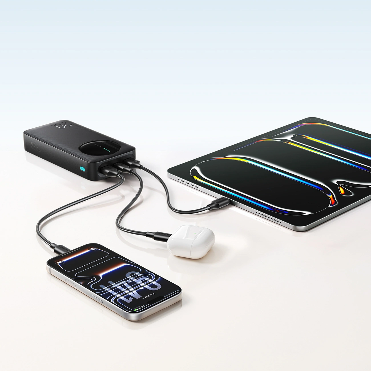 Vanjska baterija Joyroom JR-PBF14 Pro, 20000mAh, 22.5W, QC + PD, 1 x USB-C - 2 x USB-A, Crna