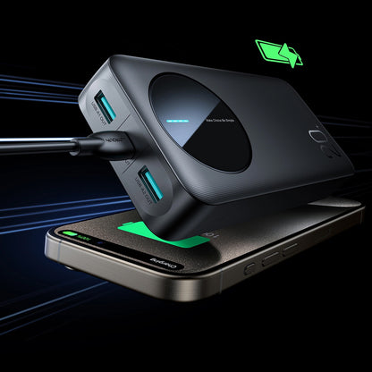 Vanjska baterija Joyroom JR-PBF14, 20000mAh, 12W, 1 x USB-C - 2 x USB-A, Crna