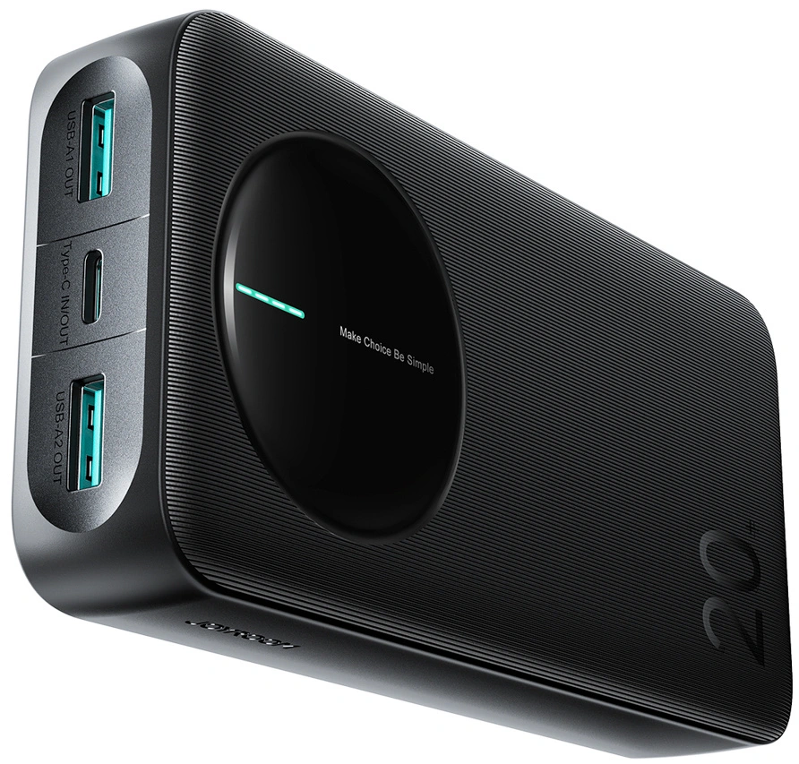 Vanjska baterija Joyroom JR-PBF14 Pro, 20000mAh, 22.5W, QC + PD, 1 x USB-C - 2 x USB-A, Crna