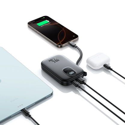 Vanjska baterija Joyroom JR-PBF17, 10000mAh, 22.5W, QC + PD, 1 x USB-A - 2 x USB-C, Crna