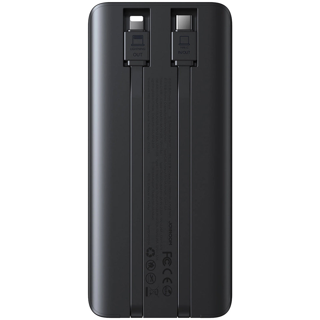 Vanjska baterija Joyroom JR-PBF19, 10000mAh, 22.5W, QC + PD, 1 x Lightning - 1 x USB-A - 2 x USB-C, Crna