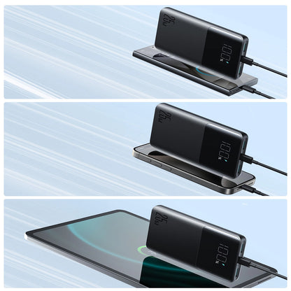 Vanjska baterija Joyroom JR-PBF20, 10000mAh, 25W, QC + PD, 1 x USB-C - 2 x USB-A, Crna