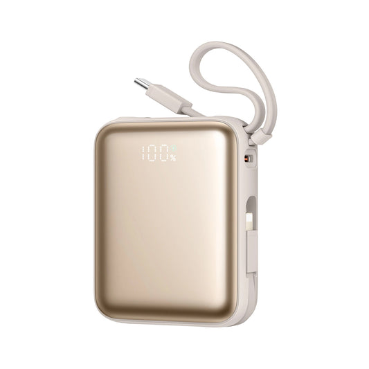 Vanjska baterija Joyroom JR-PBF27, 10000mAh, 22.5W, PD, 1 x Lightning - 2 x USB-C, Zlatna