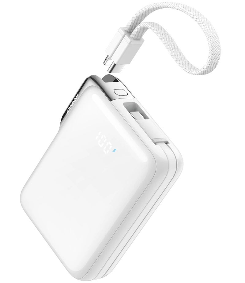 Vanjska baterija Joyroom JR-PBF27 Pro, 10000mAh, 30W, QC + PD, 1 x Lightning - 2 x USB-C, Bijela