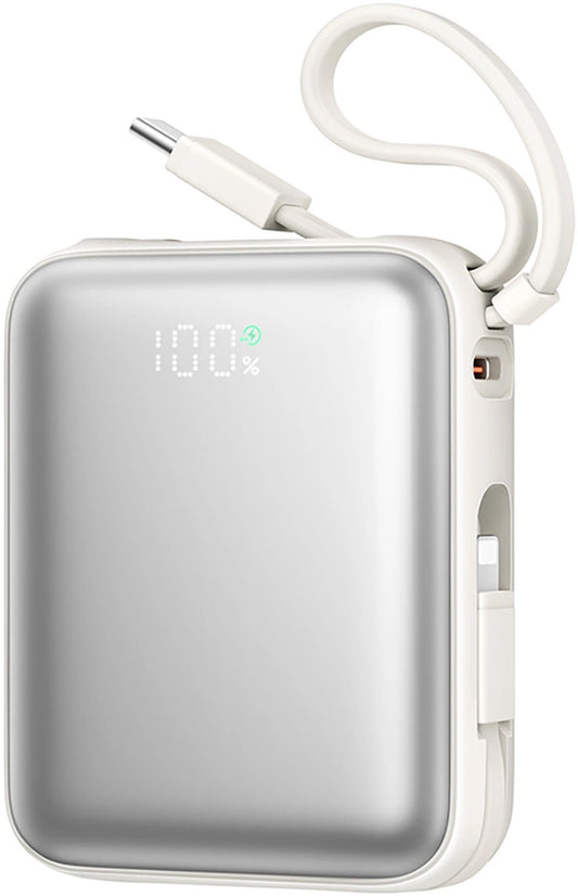 Vanjska baterija Joyroom JR-PBF27, 10000mAh, 22.5W, PD, 1 x Lightning - 2 x USB-C, Bijela