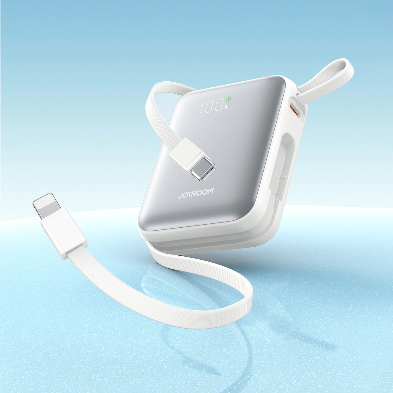 Vanjska baterija Joyroom JR-PBF27, 10000mAh, 22.5W, PD, 1 x Lightning - 2 x USB-C, Bijela